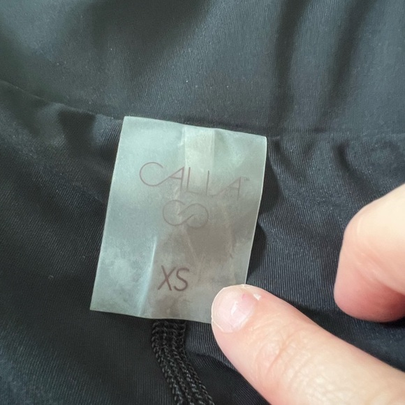 NWT Calia by Carrie Underwood Double Layer Skort in Cross Thatch Black in XS - Picture 6 of 8